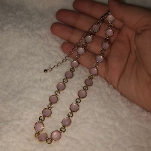Beautiful INC pink and gold choker